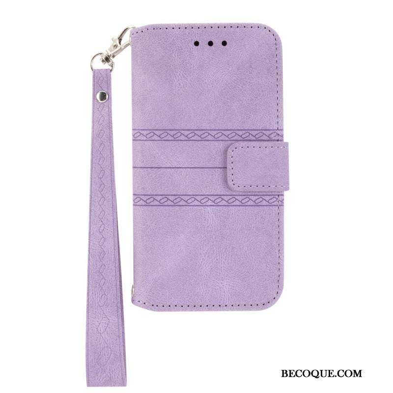 Etui Folio Xiaomi 14t Pro Fryz Z Paskiem