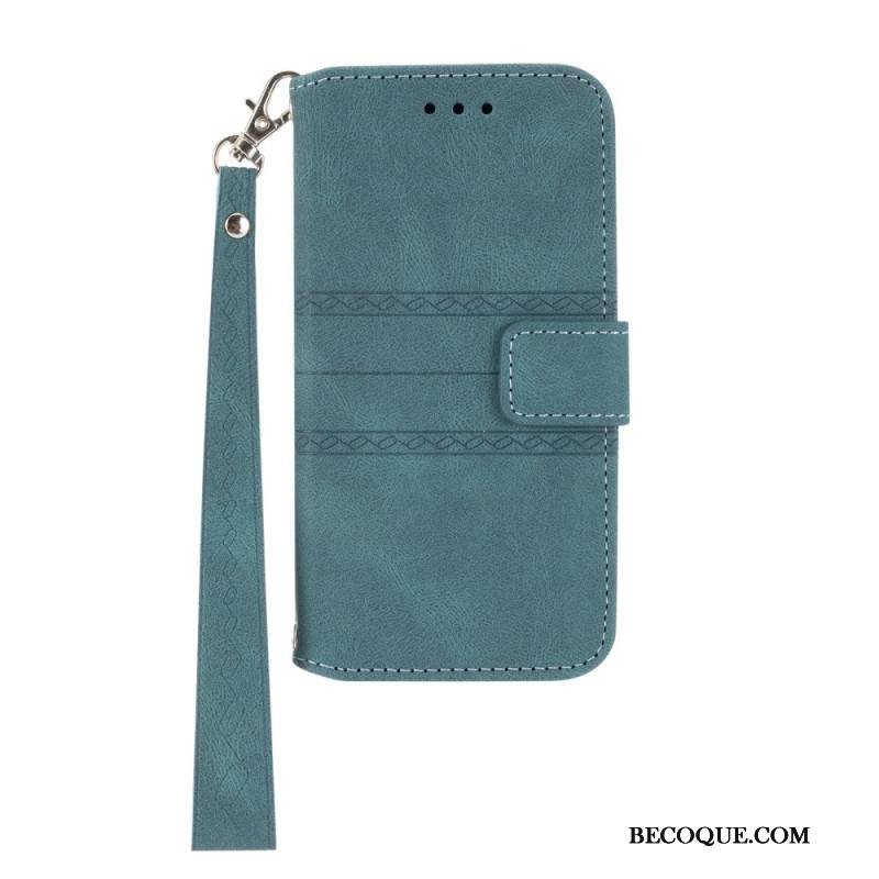 Etui Folio Xiaomi 14t Pro Fryz Z Paskiem