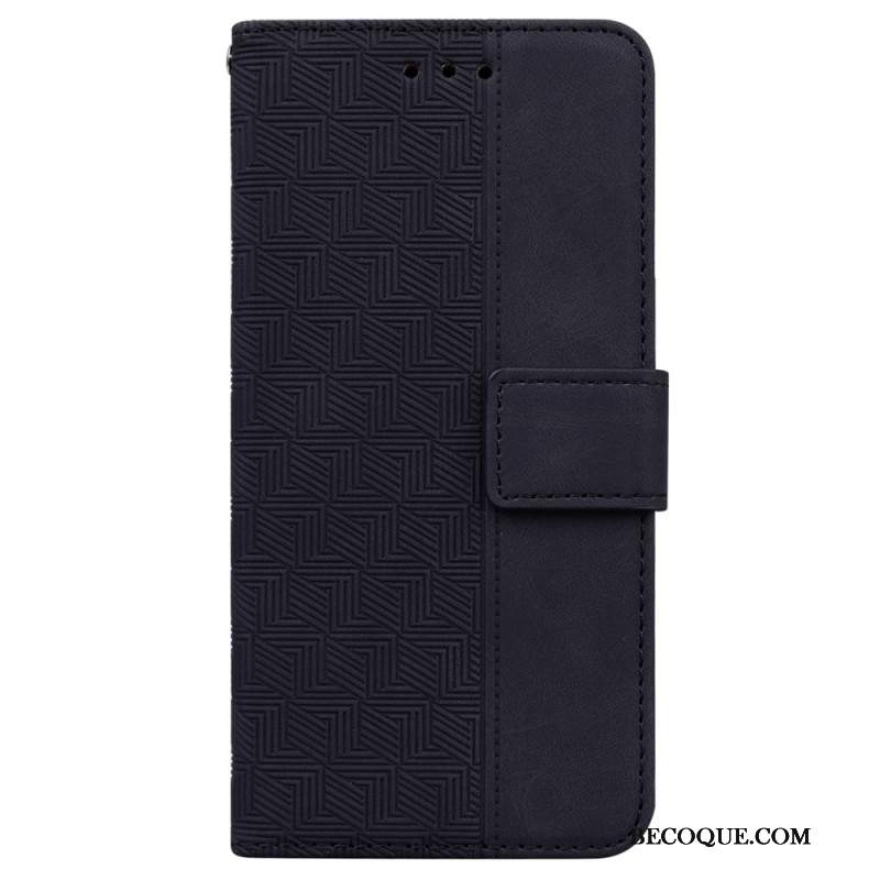 Etui Folio Xiaomi 14t Pro Tkany Wzór Etui Ochronne