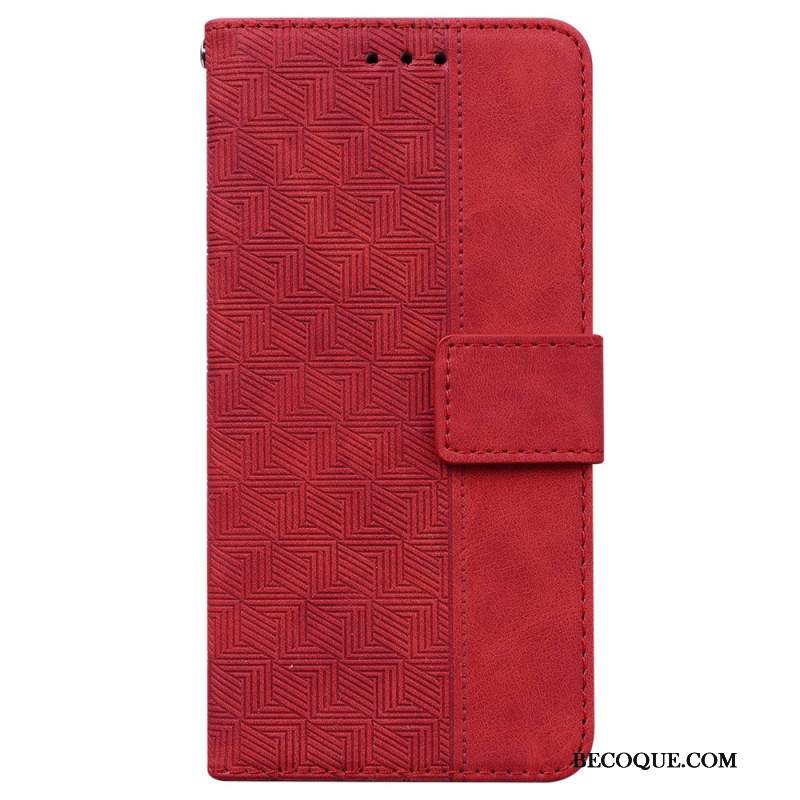 Etui Folio Xiaomi 14t Pro Tkany Wzór Etui Ochronne