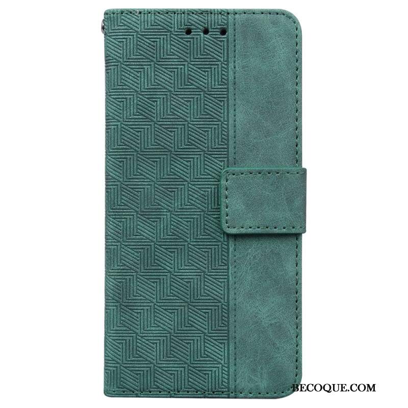 Etui Folio Xiaomi 14t Pro Tkany Wzór Etui Ochronne