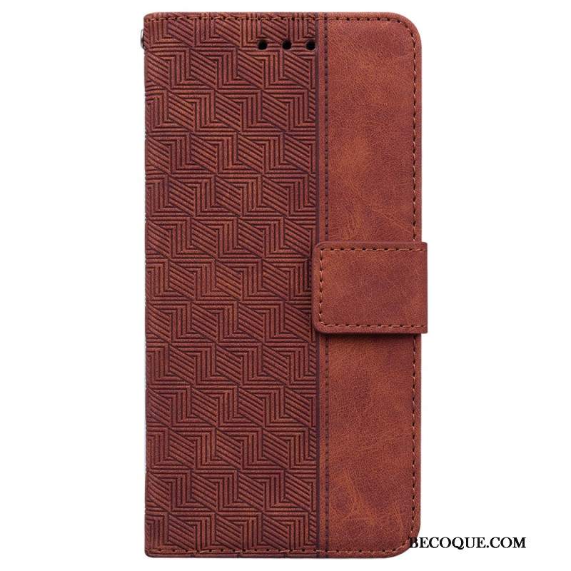 Etui Folio Xiaomi 14t Pro Tkany Wzór Etui Ochronne