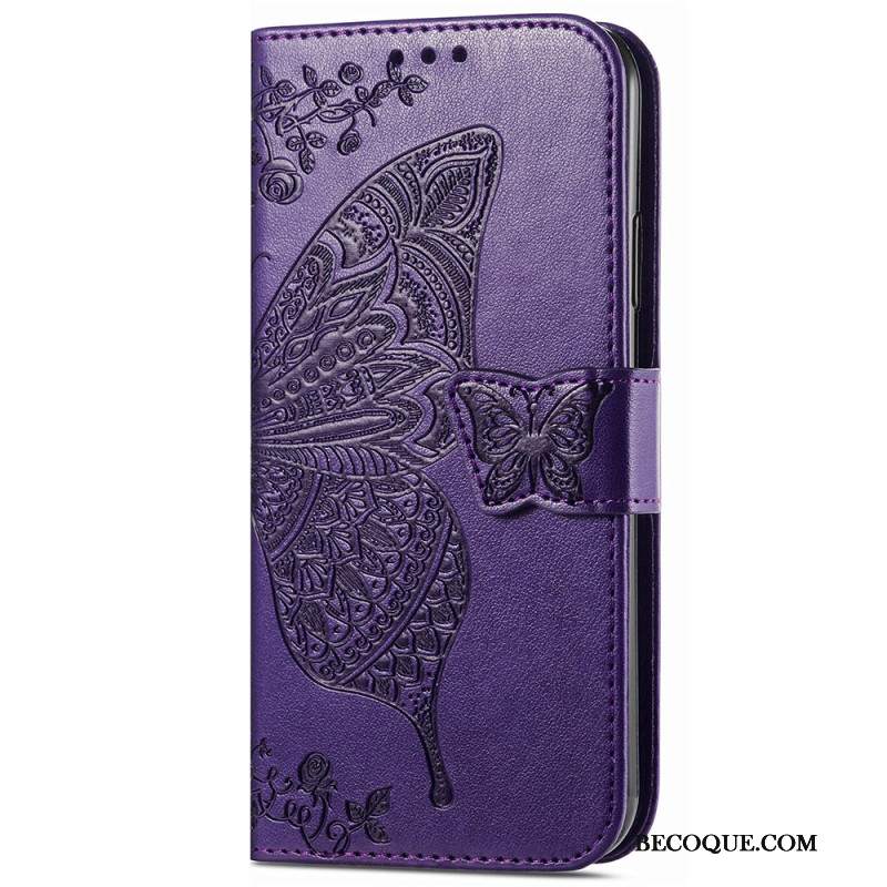 Etui Folio Xiaomi Redmi Note 13 4g Barokowy Motyl Z Paskiem