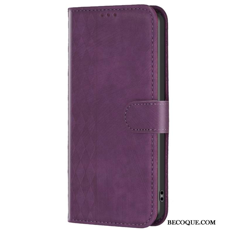 Etui Folio Xiaomi Redmi Note 13 4g Fryz Diamentowy Etui Ochronne