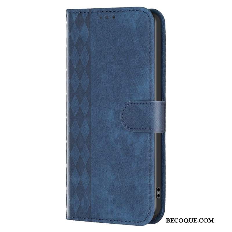 Etui Folio Xiaomi Redmi Note 13 4g Fryz Diamentowy Etui Ochronne