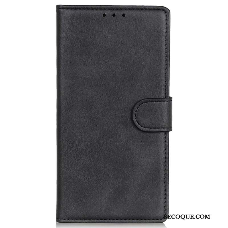 Etui Folio Xiaomi Redmi Note 13 4g Matowa Sztuczna Skóra