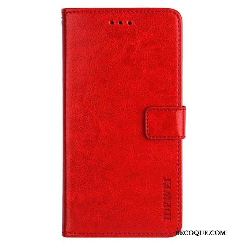 Etui Folio Xiaomi Redmi Note 13 4g Sztuczna Skóra Idewei
