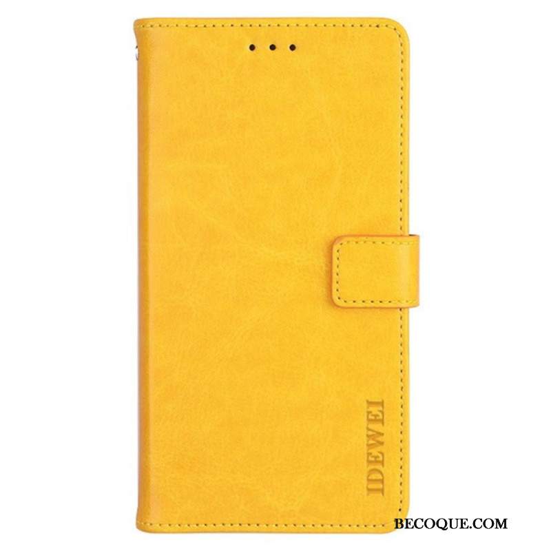 Etui Folio Xiaomi Redmi Note 13 4g Sztuczna Skóra Idewei