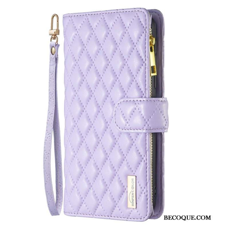 Etui Folio Xiaomi Redmi Note 13 Pro 5g Pikowana Binfen Kolor Etui Ochronne