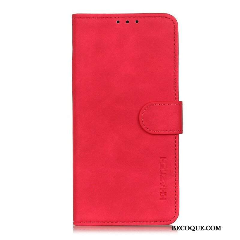 Etui Folio do Asus Zenfone 8 Matowy Efekt Skóry Vintage Khazneh