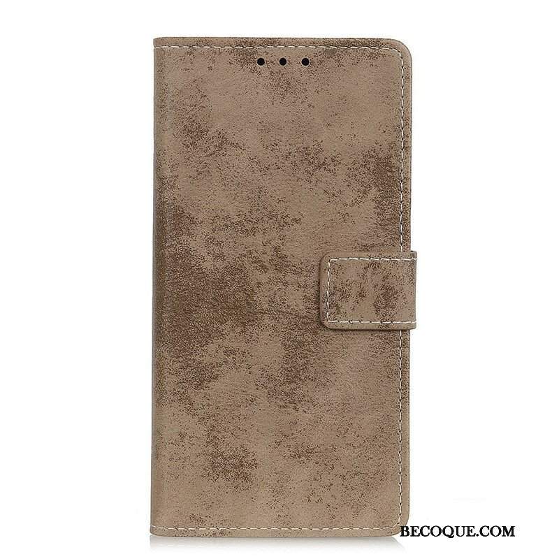 Etui Folio do Asus Zenfone 8 Sztuczna Skóra W Stylu Vintage