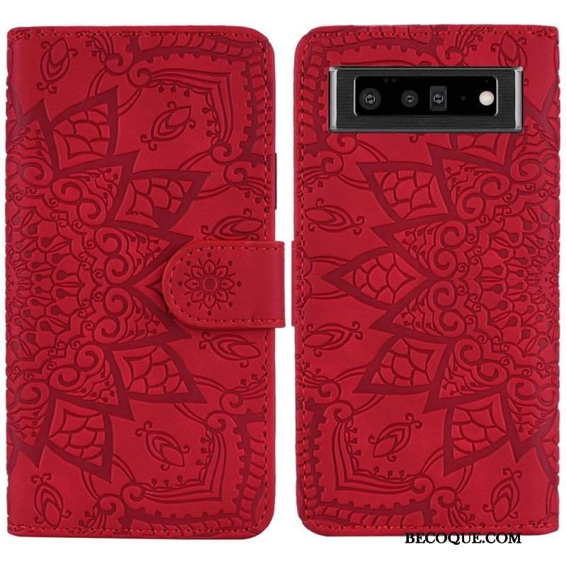 Etui Folio do Google Pixel 6 Barokowo-mandala