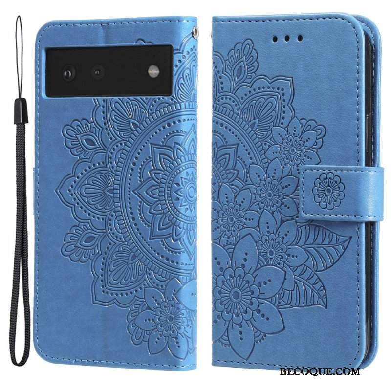 Etui Folio do Google Pixel 6 Kwiatowa Mandala