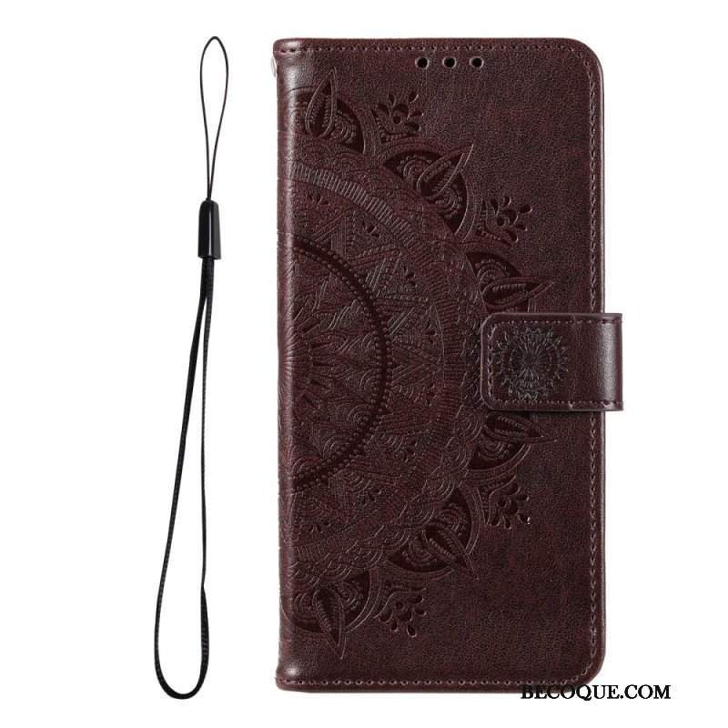 Etui Folio do Google Pixel 6 Mandala Słońca