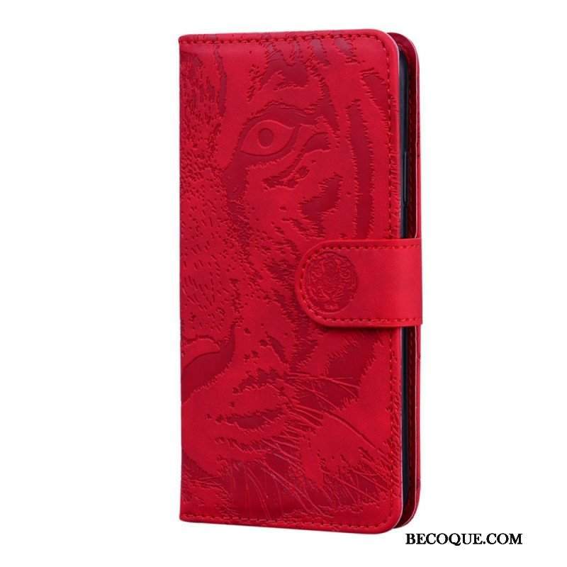 Etui Folio do Google Pixel 6 Nadruk Twarzy Tygrysa