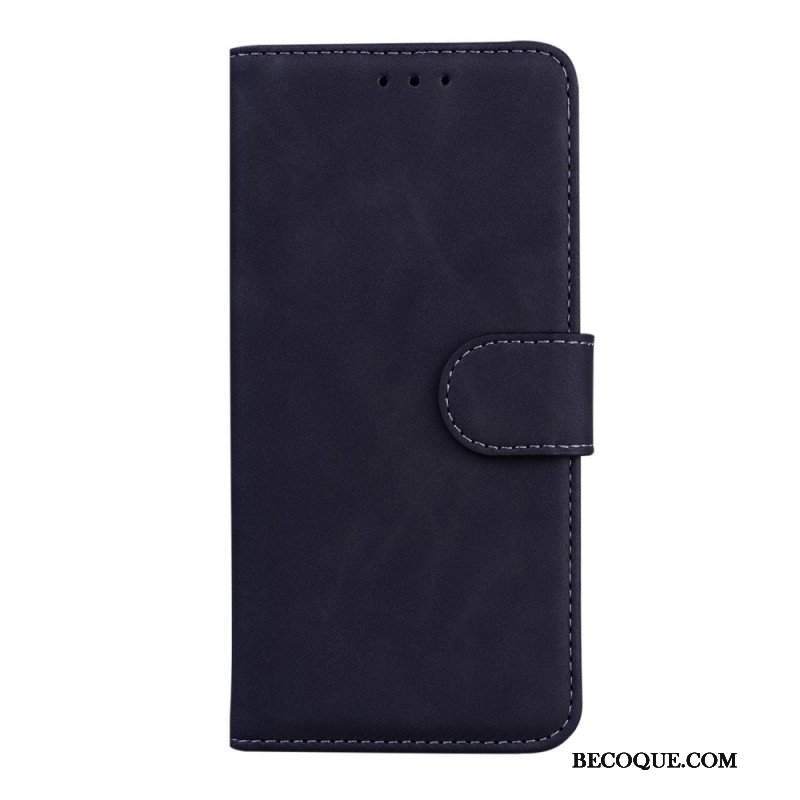 Etui Folio do Google Pixel 6 Pro Monochromatyczny Efekt Skóry