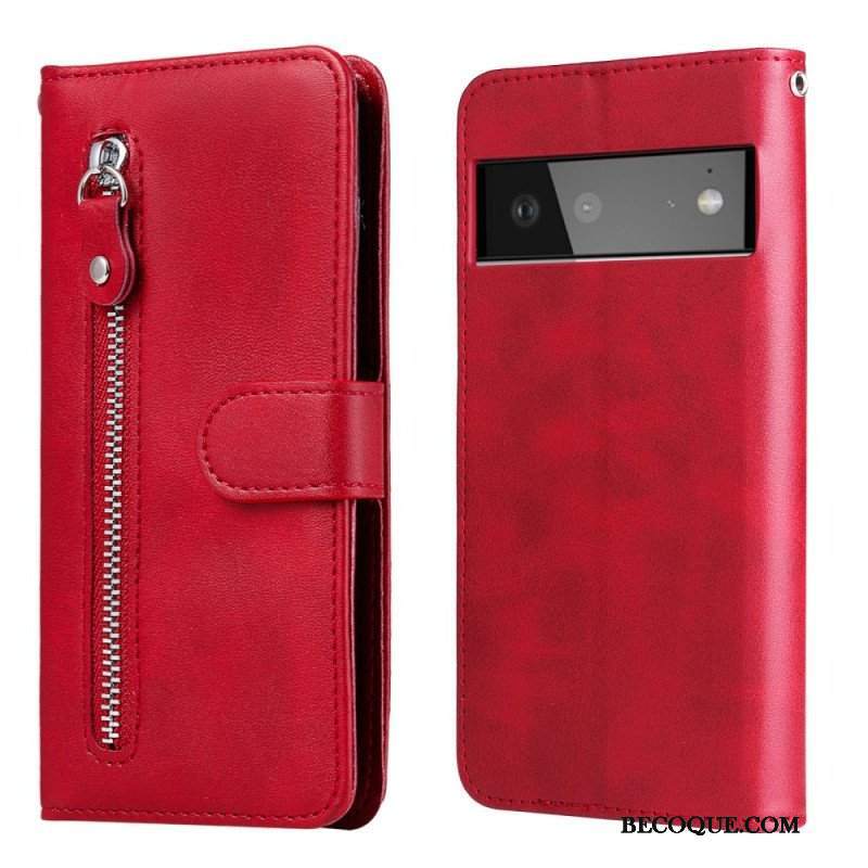 Etui Folio do Google Pixel 6 Zabytkowa Portmonetka