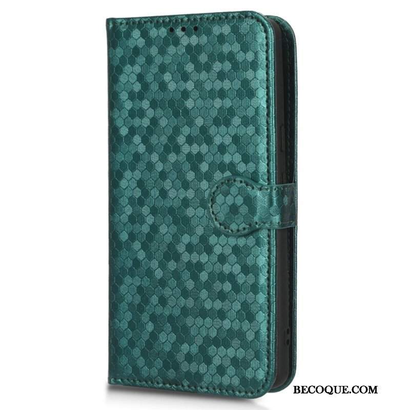 Etui Folio do Google Pixel 7 Pro z Łańcuch Stylizowany Efekt Skóry W Stylu Vintage