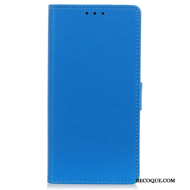 Etui Folio do Honor 50 Lite Prosty Efekt Błyszczącej Skóry