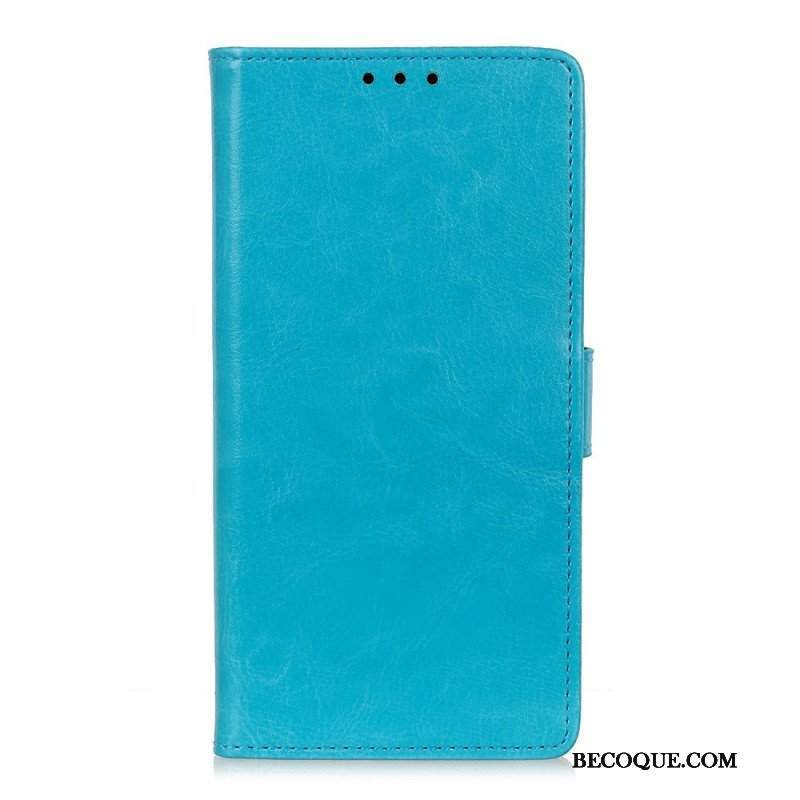 Etui Folio do Honor 50 Lite Prosty Efekt Błyszczącej Skóry