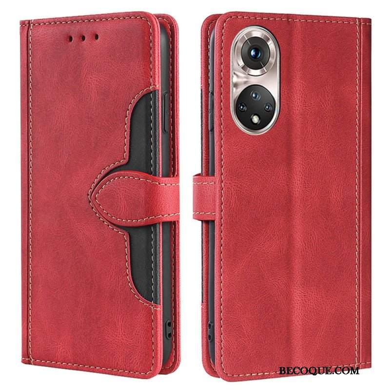 Etui Folio do Honor 50 Pro Pro Faux Leather Dwukolorowy Stylowy