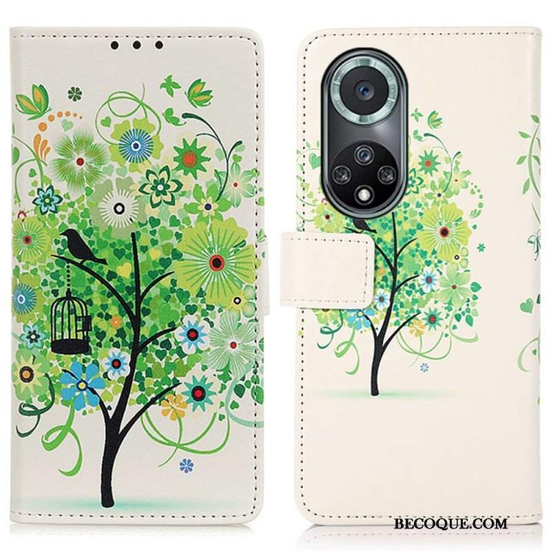 Etui Folio do Honor 50 Pro Pro Flower Tree