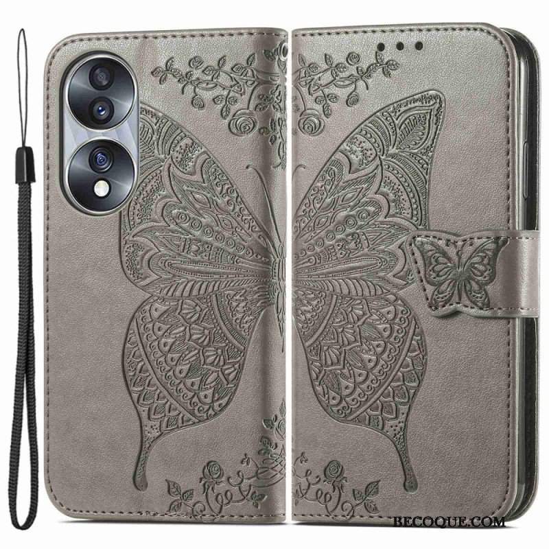 Etui Folio do Honor 70 Barokowy Motyl