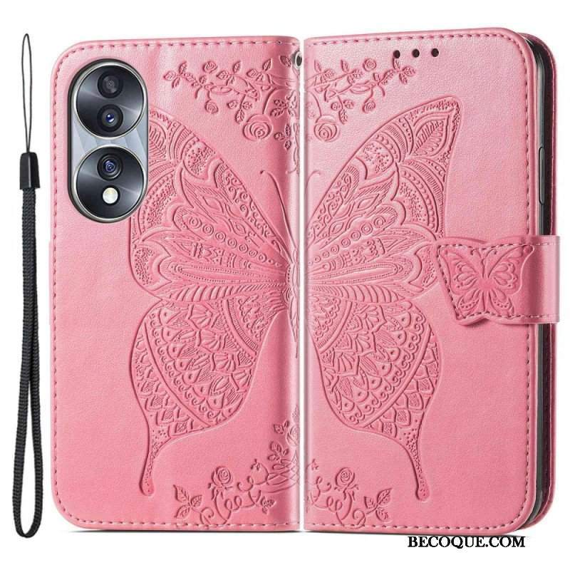 Etui Folio do Honor 70 Barokowy Motyl