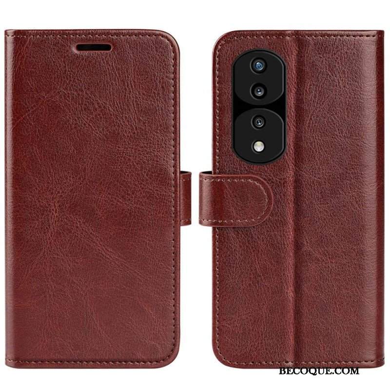 Etui Folio do Honor 70 Designerski Efekt Skóry