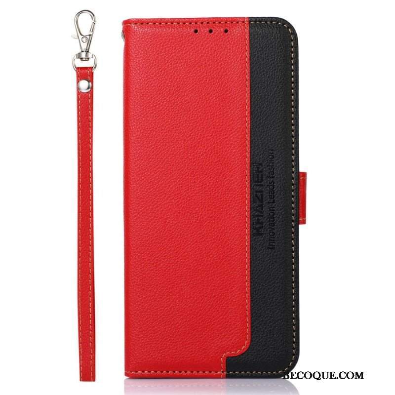 Etui Folio do Honor 90 Lite Liczi Style Rfid Khazneh