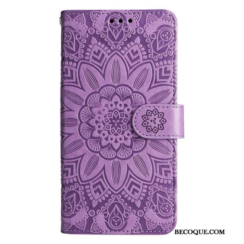 Etui Folio do Honor 90 Lite z Łańcuch Mandala Z Paskiem