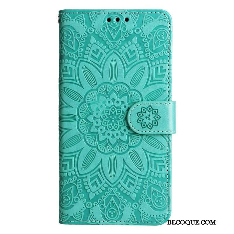 Etui Folio do Honor 90 Lite z Łańcuch Mandala Z Paskiem