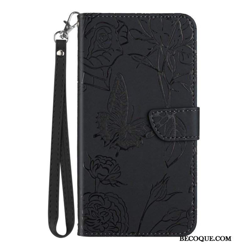 Etui Folio do Honor 90 Motyle I Smycz