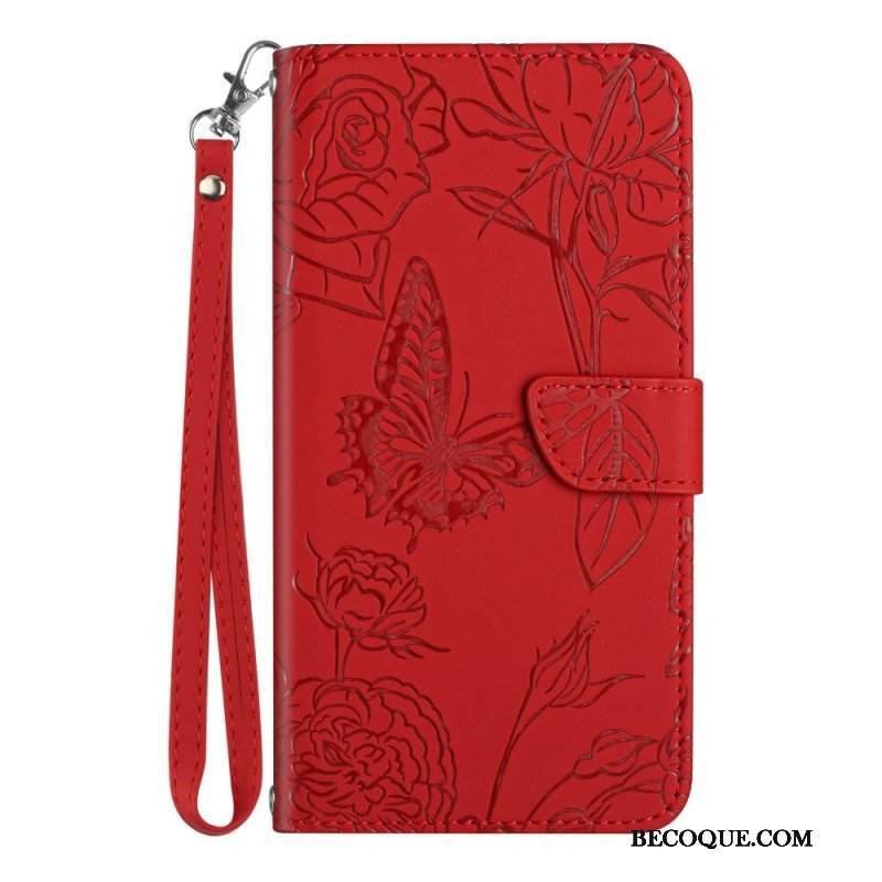 Etui Folio do Honor 90 Motyle I Smycz