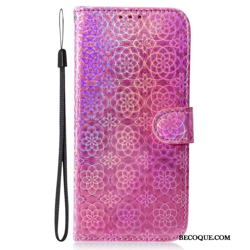 Etui Folio do Honor 90 z Łańcuch Dyskoteka Na Ramiączkach