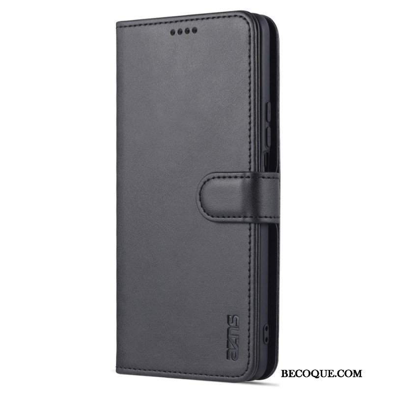 Etui Folio do Honor Magic 4 Lite 5G Efekt Skóry Azns