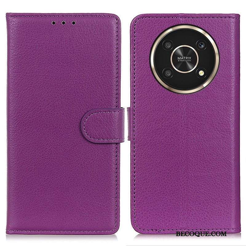 Etui Folio do Honor Magic 4 Lite 5G Tradycyjnie Liczi