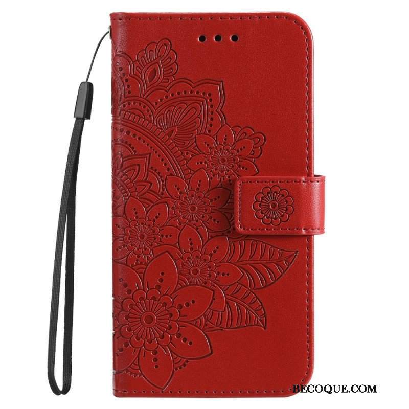 Etui Folio do Honor Magic 5 Lite z Łańcuch Paskowata Mandala