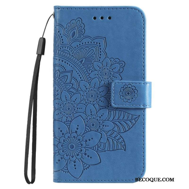 Etui Folio do Honor Magic 5 Lite z Łańcuch Paskowata Mandala