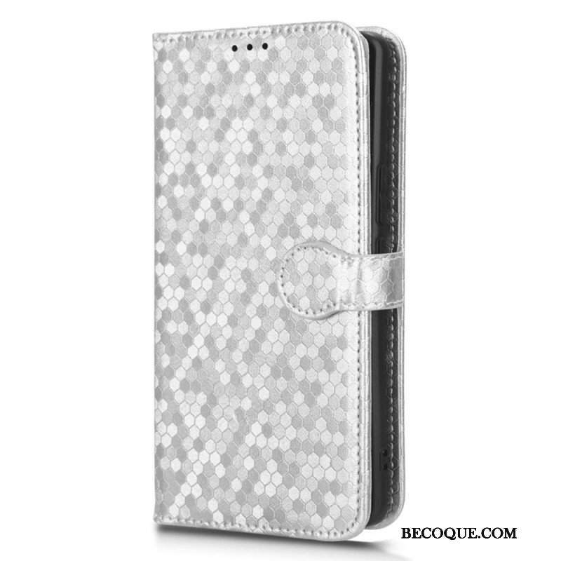 Etui Folio do Honor Magic 5 Lite z Łańcuch Wzór 3d Na Ramiączkach