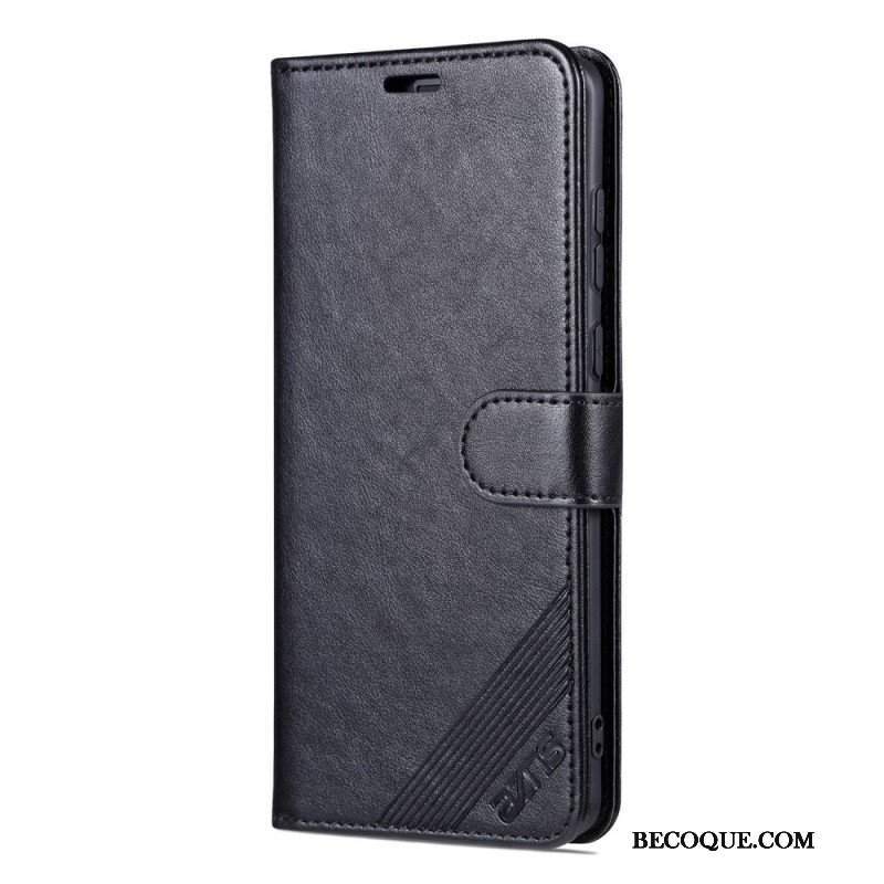 Etui Folio do Huawei Mate 50 Pro Efekt Skóry Azns