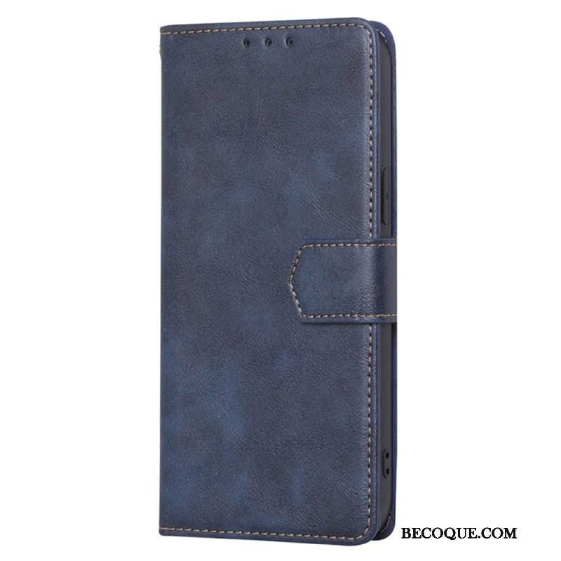 Etui Folio do Huawei Mate 50 Pro Skórzany Efekt Couture