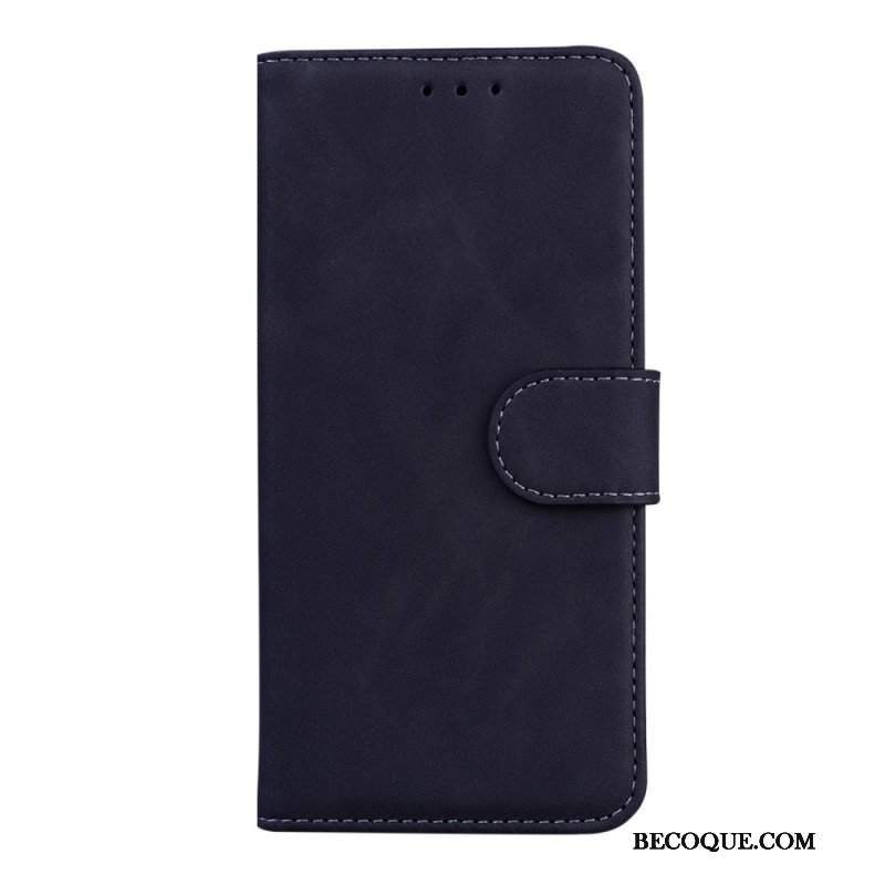 Etui Folio do Moto E40 / E30 / E20 Monochromatyczny Efekt Skóry