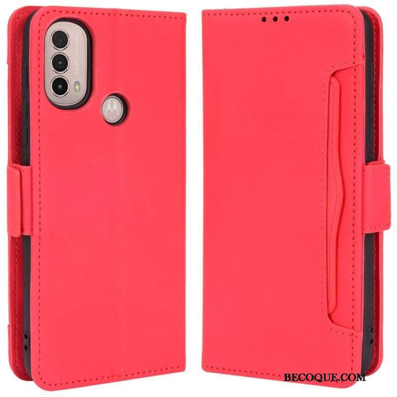 Etui Folio do Moto E40 / E30 / E20 Wielokartowa Klasa Premier