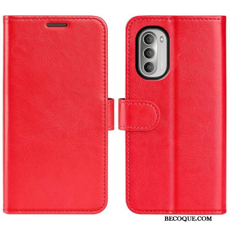 Etui Folio do Moto G51 5G Designerski Efekt Skóry