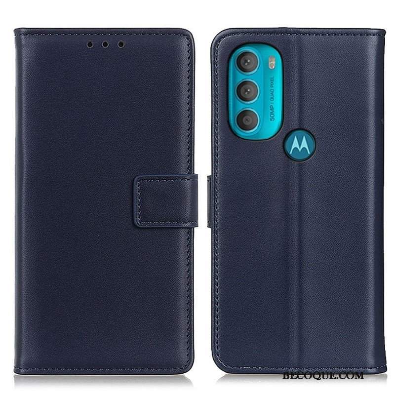 Etui Folio do Moto G71 5G Zwykła Sztuczna Skóra