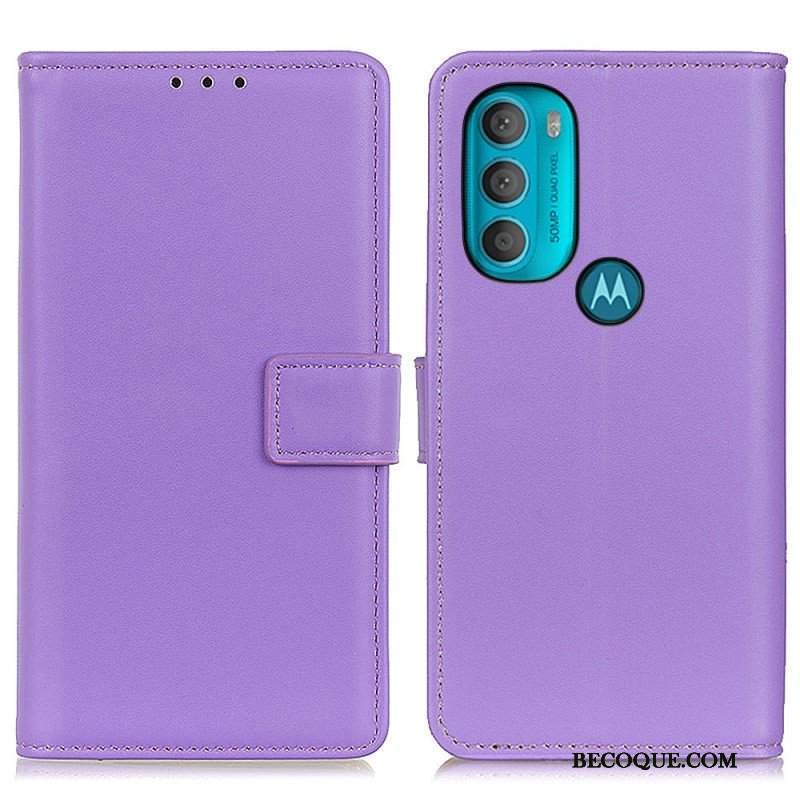 Etui Folio do Moto G71 5G Zwykła Sztuczna Skóra