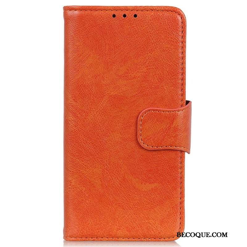 Etui Folio do Moto G73 5G Dwoina Skóry Nappa