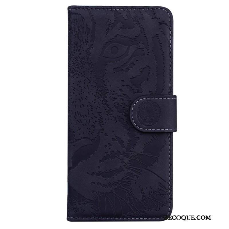 Etui Folio do Moto G73 5G Ślad Tygrysa