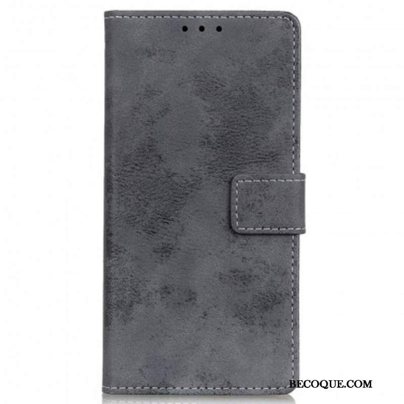 Etui Folio do Motorola Edge 20 Pro Sztuczna Skóra W Stylu Vintage